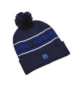 Under Armour Halftime Pom Beanie Navy Blue - One Size / Navy Blue image