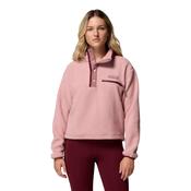 Columbia Helvetia™ II Cropped Sherpa Half Snap Fleece Eraser Pink - Pink / XS