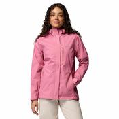 Columbia Women's Pouring Adventure™ III Waterproof Hiking Jacket Rosette - Pink / XL image