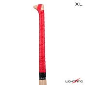 LS Lightning XL Self Coloured Embossed Hurling Grip Red - Red