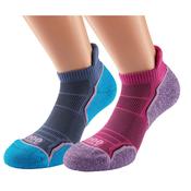 1000 Mile Run Socklet Twin Pack Women's - Pink Lavander / 3-5.5 Uk image