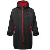 Tri Dri All-Seasons Waterproof Changing Robe - Black/Red / L/XL