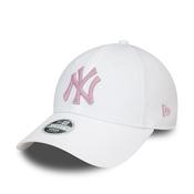 New Era Yankees Outline 9Forty Cap White Pink - Adjustable / White Pink image