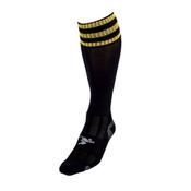 Precision Pro Football Sock Black Yellow - Uk Boys 3-6 image