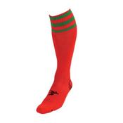Precision Pro Football Sock Red Green - Uk Junior 12-2 image