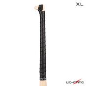 LS Lightning XL Self Coloured Embossed Hurling Grip Black - Black