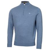Calvin Klein Avenue Half Zip Sweater Blue - Blue / Large