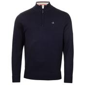 Calvin Klein Avenue Half Zip Sweater Navy - Navy / XL
