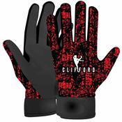 McKvr David Clifford Gaelic Football Gloves Red Black - Red Black / Size 9 - Medium