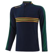 O'Neills Dromore Squad Half Zip Navy Bottle Amber - Navy Bottle Amber / 5-6 Years image
