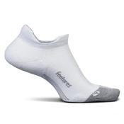 Feetures Elite Light Cushion Tab Socks White - White / Large