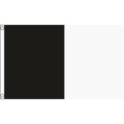 TCF 5x3 Half &amp; Half Flag Black White image