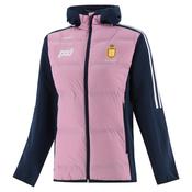 O'Neills Clare GAA Women's Hydra Lightweight Hooded Padded Jacket - Navy Pink / 16 image