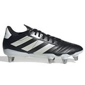 Adidas Kakari Soft Ground Rugby Boots Black White - Black / UK 10