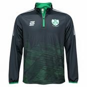 CS Kilrush Shamrocks Half-Zip Top - Black Green / Age 13-14 image