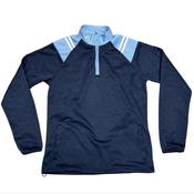 CS Club Half Zip Top Navy Melange Sky White - Navy Sky White / Age 7-8 image