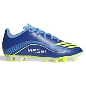 Adidas F50 Messi Club Firm Ground Football Boots Junior - Navy Blue Yellow / UK 3 image