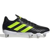 Adidas Kakari Soft Ground Rugby Boots Black Lucid lemon - Black Yellow / UK 10 image