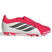 Adidas Predator Fold-Over Tongue Firm Ground Junior Football Boots - White Red / UK 3 image