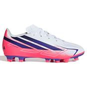 Adidas F50 Hyperfast Club Firm Ground Junior Football Boots White - White / UK 5 image