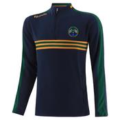 O'Neills Killimer GAA Dromore Squad Half Zip Navy Bottle Amber - Navy Bottle Amber / M image