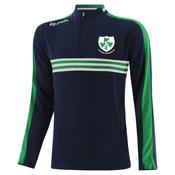O'Neills Kilrush Shamrocks Dromore Squad Half Zip Navy Green White - Navy Green White / S image