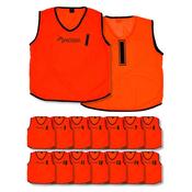 Precision Mesh Numbered Bibs Youths - Youth / Orange