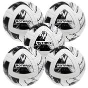 Precision Rotario FIFA Quality Match Football 5 Ball Pack - White Black / 5