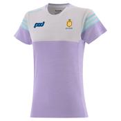 O'Neills Clare GAA Women's Sedona T-Shirt Purple White Green - Purple Silver Green / Size 12 image
