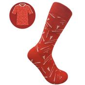 SicSock Retro Liverpool Shirts Socks - Red / 7-11 Adults image