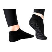 Urban Fitness Yoga Pilates Fitness Low Rise Grip Socks - Black / 9-12 Uk image