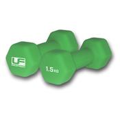 Urban Fitness Dumbells 1.5kg (Pair) - 1.5kg Pair / Green image
