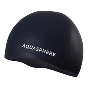 Aqua Sphere Plain Silicone Swim Cap - One Size / Black image