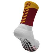 Bourke Sports Miniz Chevron Socks Maroon Amber - Maroon Amber / 3-6 Uk