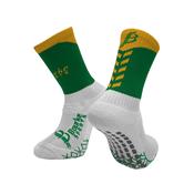Bourke Sports Miniz Chevron Socks Green Amber - Green Amber / 3-6 Uk image