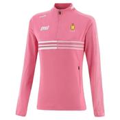 O'Neills Clare GAA Women's Nepal Half Zip Pink - Pink White / UK10 image