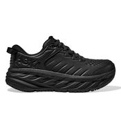 Hoka Bondi SR Leather Men's Running Shoes Black - 9 Uk / Black Black image