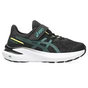 Asics GT-1000 13 PS Velcro Junior Running Shoes - Black Green / 9 Uk image