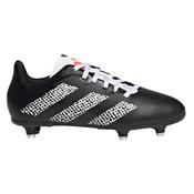 Adidas Soft Ground Rugby Boots Junior - 4 Uk / Black White image