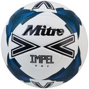Mitre Impel One Football - White Black Blue / Size 5 image