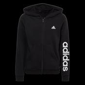 Adidas Linear Full Zip Girls Hoody - 14-15 Years / Black