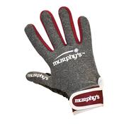 Murphy's Gaelic Glove Grey Maroon - SIZE 4 - Under 8 / Grey Maroon White image