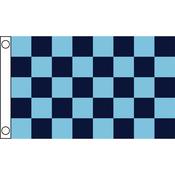 TCF 5X3 Checker Flag Navy Sky - 5X3 / Navy Sky