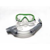 TWF Mask &amp; Snorkle Kids - Kids / Green Silver Clear image