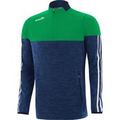 O'Neills Osprey Brushed Half Zip (Navy Melange Green White) - Small image