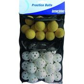 Longridge Practice Balls 32 Pack - 32 Ball / Yellow White image