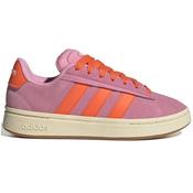 Adidas Grand Court Alpha 00s Women's Trainer Shoes Pink Orange Gum - Pink Orange / Uk 5.5 image
