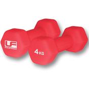Urban Fitness Dumbells 4kg (Pair) - Red / 4kg Pair image