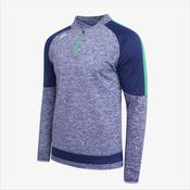 Gaelic Armour 1/2 Zip Round Neck Sweat Marl Navy Green - Small image