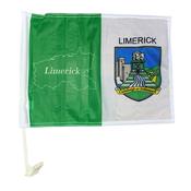 TCF Limerick Car Flag - Green White